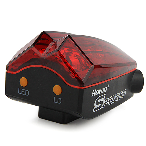 Bright 5-LED Bicycle Cycling Laser Tail Light Rear Safety Flash Light Warning Lamp with Bracket